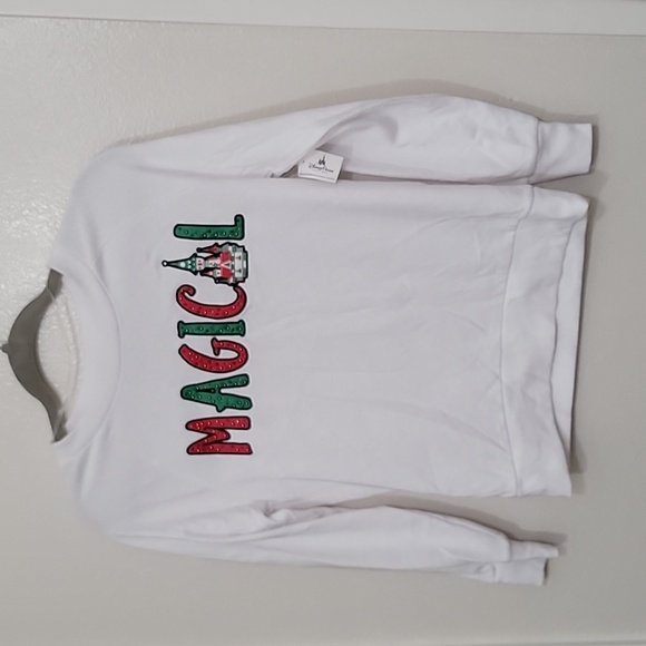 NWT Women’s Disney White Holiday Sweater size XS - Picture 1 of 7